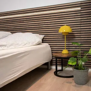 wool slatted acoustic acoustic-panel wood slat ceiling wood panels wall decor interior industrial