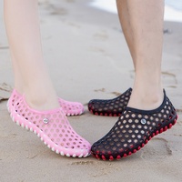 Sandales à plateforme tendance pour hommes, déodorant respirant et antidérapant pour l'extérieur, chaussures de plage pour couples