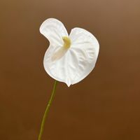 Mini Anthurium en PU de haute qualité, fleur de flamant rose, fleur artificielle pour la décoration de mariage et l'arrangement floral à domicile