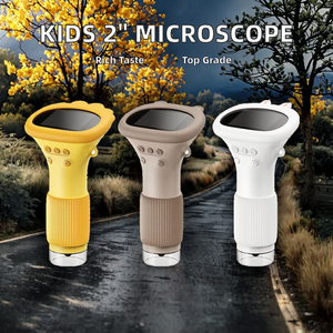 Microscopio digitale portatile per bambini con 2 \ "schermo LED sorgente luminosa Mini palmare lente d'ingrandimento e diapositive - Product Image 3