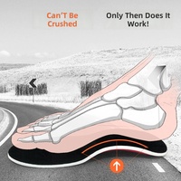 Semelles orthopédiques pour pieds plats, soutien de la voûte plantaire stable en TPU, protection du talon en gel EVA absorbant les chocs, respirantes et anti-transpiration