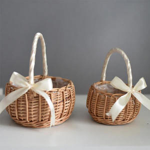 Cesto <span class=keywords><strong>di</strong></span> <span class=keywords><strong>fiori</strong></span> piccolo in <span class=keywords><strong>vimini</strong></span> intrecciato a mano o piccoli cestini <span class=keywords><strong>di</strong></span> <span class=keywords><strong>vimini</strong></span> - Product Image 5