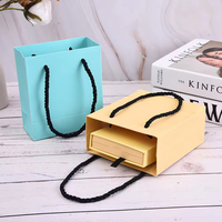 Tas Kado Kertas Kecil dengan Logo Custom, Pegangan, dan Kemasan Perhiasan Mini, Multi Warna
