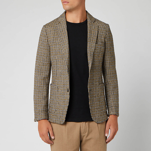De <span class=keywords><strong>los</strong></span> hombres de la nueva moda pata de gallo más ligero Chaqueta de traje de corte slim de tela de moda - Product Image 1