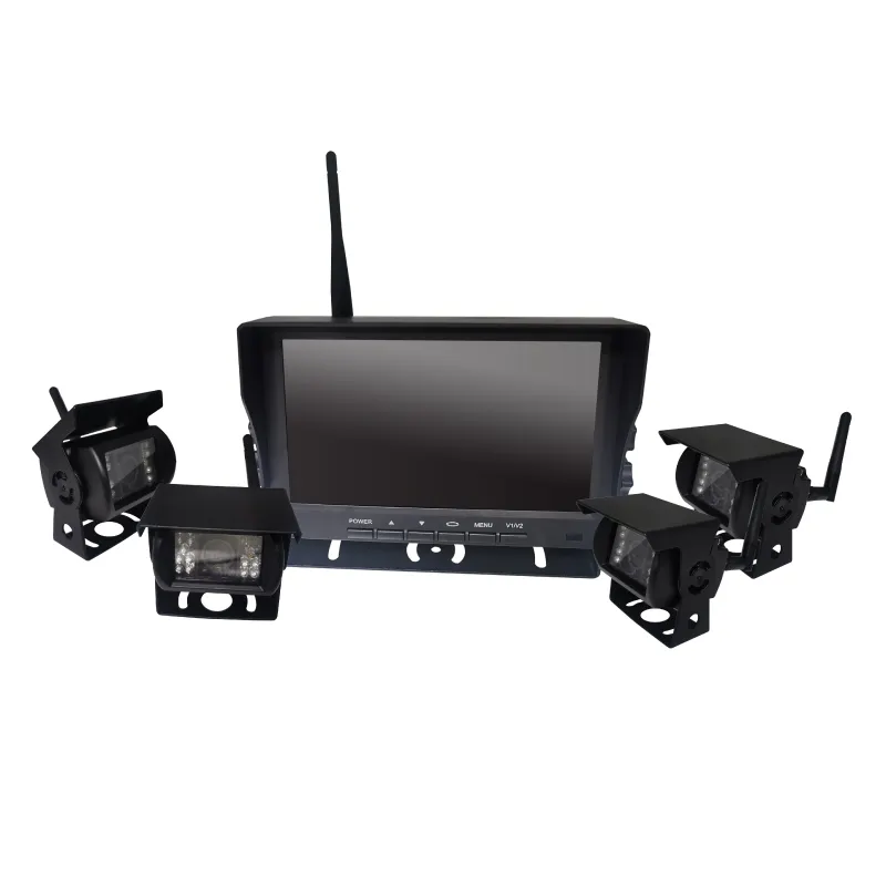Richmor 7inch 2.4GHz Digital truck wireless monitor with side view wireless camera system