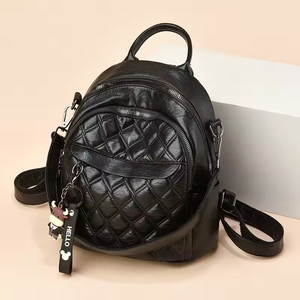 Mochila de Viaje de Doble Uso, Gran Capacidad, Impermeable, para Mujer, con Cierre de PU, Correa de Hombro Arqueada, para la Escuela, para Mamá, Suave - Product Image 1