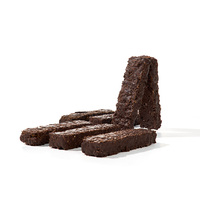Barra de Cereal de Avena Entera Cubierta de Chocolate Negro con Semillas de Chía y Camote Morado, Snack Energético Saludable, Proveedor OEM
