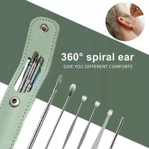 Stainless Steel Ear Cleaning <b>Kit</b> with 1Pc Storage <b>Bag</b> Household Sundries Earwax Remover <b>Tool</b> - Product Image 4