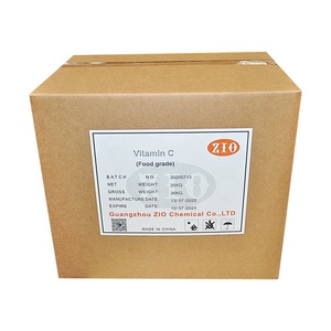 中国輸出卸売食品グレードアスコルビン酸ビタミンC粉末栄養補助食品食品増強剤25kgカートン包装 - Product Image 1