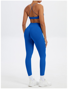 Conjuntos Deportivos de Yoga de 4 Piezas con Compresión Sin Costuras, Top de Manga Larga Ajustado, <span class=keywords><strong>Ropa</strong></span> Deportiva para <span class=keywords><strong>Mujer</strong></span> para Correr al Aire Libre - Product Image 3