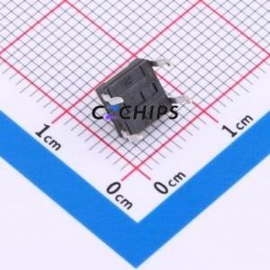 TS-1033-A1B3-D2-R Tactile Switch Through hole-4P,6x6mm Switch Single Pole Single Throw Round Button 2.5N Through Hole - Product Image 2
