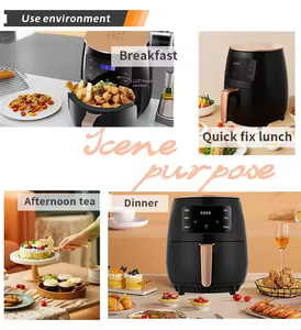 Four à Friture Électrique Numérique Multifonctionnel 6L 8L, Cuisinière Sans Huile, Rôtissoire Préprogrammée, Déshydrateur, Grille-pain pour Utilisation en Voiture - Product Image 6