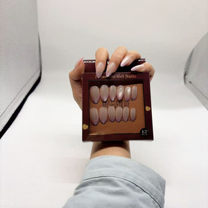 Factory Direct Sales of <strong>French</strong> <strong>Manicure</strong> <strong>Sets</strong>, 144 Pieces Per Box, Stylish Soft Gel Press-on False Nails. - Product Image 2