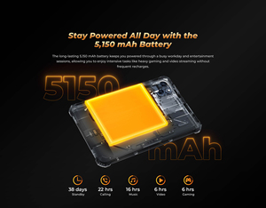MINI Tablet Pad 8 pollici HD <span class=keywords><strong>Display</strong></span> 5150 mAh 4 + 128 G81 <span class=keywords><strong>CPU</strong></span> GPS Android 14 piccolo Tablet pz 8MP + 16MP Pad fotocamera Oukitel RT3 PRO - Product Image 6