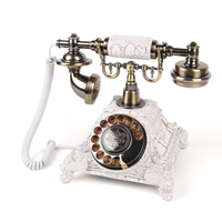 Téléphone Rétro Rotatif Cheeta CT-8305 Style Ancien avec Enregistrement de Messages Audio pour Livre d'Or de Mariage