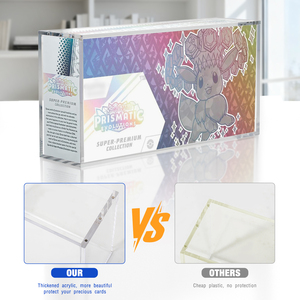 Protector de Tarjetas Acrílicas con Protección UV, Estuche Acrílico Prismático SPC, <span class=keywords><strong>Caja</strong></span> de Colección Super Premium Evolutions <span class=keywords><strong>Eevee</strong></span> - Product Image 2