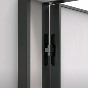 Bisagra Oculta para Puerta, Ajustable en 3D, 180 Grados, 120X25X23, 30KG, Aleación de Zinc, Negro Mate, para Puerta Interior de Madera, Herrajes para Dormitorio - Product Image 4