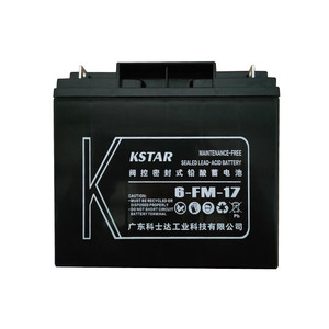 แบตเตอรี่ตะกั่วกรดปิดผนึก KSTAR 6-FM-17การบำรุงรักษา17Ah 12V เก็บพลังงานฟรี - Product Image 1