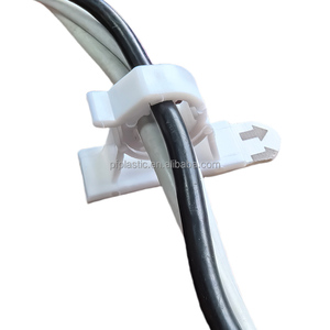 Clips de câble <span class=keywords><strong>auto</strong></span>-adhésifs Support de gestion de fil en plastique avec pinces amovibles Attache Clips de fil de câble fonctionnels pour utilisation d'outils - Product Image 1