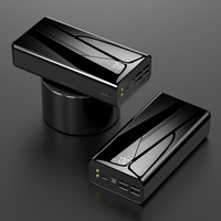 Cargador de teléfono móvil de alta capacidad, cuatro puertos USB, interfaz de tres entradas, batería externa de 40000mah