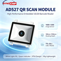 Lecteur de codes-barres 1D 2D intégré AD527 avec scanner QR, USB RS232 TTL232, décodage ultra-rapide pour caisse enregistreuse et stock de détail