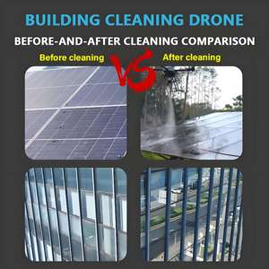 Drones professionnels pour le nettoyage des murs et des bâtiments, nettoyage des fenêtres, nettoyage à l'eau froide, nettoyeur haute pression - Product Image 3