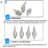 Buse à joint sphérique spirale premium 316L 155 degrés, buse pivotante réglable 1/4 pouce pour le lavage de tours industrielles et la désulfuration