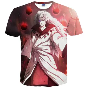 Camiseta de anime personalizada 3d, design gráfico, streetwear, impressão digital, para homens
