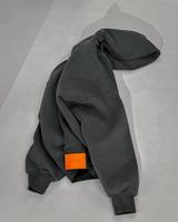 Sudadera con Capucha Personalizada 100% Algodón Orgánico, 360 g/m², Felpa Gruesa, Corte Recortado, Invierno, Lavado a la Piedra, Diseños Ecológicos e Impermeables