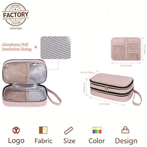 Estuche para diabetes <span class=keywords><strong>de</strong></span> <span class=keywords><strong>insulina</strong></span> <span class=keywords><strong>de</strong></span> doble capa rosa, bolígrafo <span class=keywords><strong>de</strong></span> <span class=keywords><strong>insulina</strong></span> aislado, bolsa enfriadora <span class=keywords><strong>de</strong></span> bebidas, bolsa enfriadora <span class=keywords><strong>de</strong></span> viaje <span class=keywords><strong>de</strong></span> <span class=keywords><strong>insulina</strong></span> con 2 paquetes <span class=keywords><strong>de</strong></span> hielo - Product Image 2
