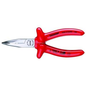 คีมปากแหลม GEDORE - 6721730 VDE พร้อมฉนวนเคลือบ VDE - EAN 4010886672174 คีมและที่ตัดฉนวน 1000V - Product Image 1