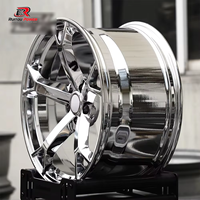 Jantes en alliage forgé chromées personnalisées Nismo V1 17 18 19 20 pouces 5x114.3 5x120 18x10 à cinq branches avec système Beadlock pour Nissan 350z 370z