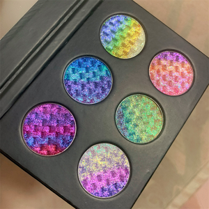 Tắc Kè Hoa hiệu ứng Eyeshadow màu chuyển động năng động cầu vồng tắc kè hoa trang điểm sắc tố kim loại 6 màu sắc mỹ phẩm Eyeshadow Palette - Product Image 6