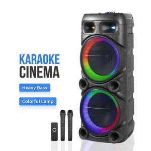 AO-1299新款私人模型工厂批发双12英寸家庭影院系统电池扬声器带发光二极管灯 - Product Image 1