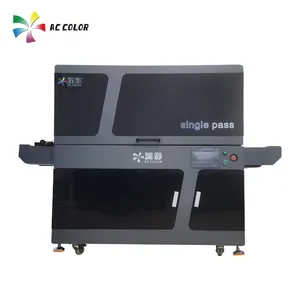 AC-COLOR Single Pass Ricoh G5/CF3 UV-Drucker für Telefon Fall/Silica/Holz Tinten strahl drucker Foto Druckmaschine Digitaldrucker