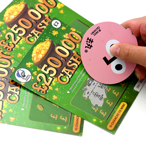 Venta directa de fábrica, Lotería personalizada, tarjetas para rascar con arcoíris, 100 Uds., <span class=keywords><strong>garena</strong></span>, Envío Gratis, Tarjeta para rascar de Navidad - Product Image 2