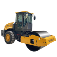 Compacteur hydraulique à tambour unique de 10 tonnes YSW210 avec moteur Changchai et roulement pour travaux de fondation, de sous-sol et de talus