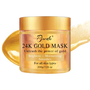 Odm/Oem Private Label Natuurlijke 24K Gouden Masker Whitening Hydraterende En Verhelderende Schoonheid Gezichtsmasker Product