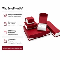 Juego de Cajas de Regalo Rígidas de Lujo Personalizadas para Joyería, con Tapa Magnética de Varios Tamaños, Cajas de Papel para Regalo de Joyería con Inserto de Espuma Blanca