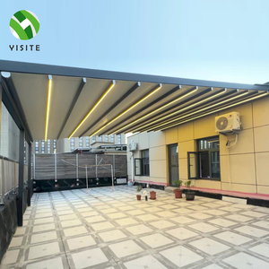 YST Electric <strong>Retractable</strong> PVC Roof Skylight Outdoor Aluminum Frame Remote Control Waterproof <strong>Patio</strong> Awning <strong>Retractable</strong> Roof <strong>Canopy</strong> - Product Image 2