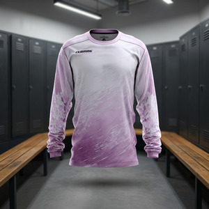 เสื้อเจอร์ซีย์แบบซับลิเมชั่นสั่งทำพิเศษ แขนยาว ทรงปกติ ผลิตจากโพลีเอสเตอร์ 100% สำหรับการแข่งขันและฝึกซ้อม ระบายอากาศได้ดี เหมาะสำหรับผู้ใหญ่ - Product Image 1