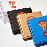 Boîte à pizza en papier de 7, 9 et 12 pouces avec logo personnalisé, en carton ondulé kraft, emballage alimentaire à emporter, boîte à pizza au design personnalisé