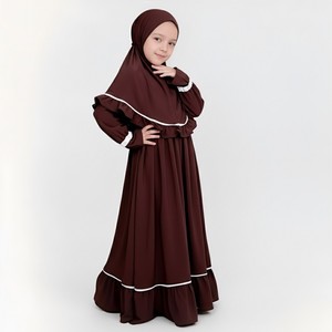 hijab and dress fashion Geo Print Casual Sporty Jilbab, Abaya, Islamic Fashion Clothing XXL / 52 / Green main image 1