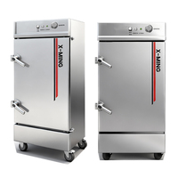 Armoire de cuisson vapeur commerciale intelligente à onduleur 12 kW, économie d'énergie, 12 plateaux, en acier inoxydable, pour hôtels et cantines