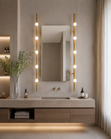 Miroir de salle de bain intelligent à LED mural au design moderne, fourniture directe d'usine, prend en charge OEM/ODM