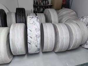 Phong cách hiện đại Vòng <span class=keywords><strong>oval</strong></span> đá cẩm thạch đá travertine Bàn cà phê với xi măng bên chân bê tông trung tâm bảng - Product Image 6