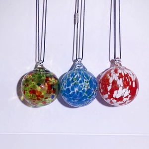 <span class=keywords><strong>Boule</strong></span> <span class=keywords><strong>en</strong></span> <span class=keywords><strong>verre</strong></span> de <span class=keywords><strong>Murano</strong></span> faite à la main ornement <span class=keywords><strong>boule</strong></span> de <span class=keywords><strong>verre</strong></span> <span class=keywords><strong>soufflé</strong></span> à la main à paroi épaisse avec motif floral décoration de vacances artisanat - Product Image 6