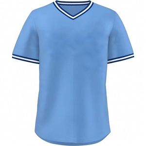 เสื้อเบสบอลคอกว้างแบบเรียบ คุณภาพสูง สำหรับงานซับลิเมชั่น แห้งเร็ว - Product Image 4