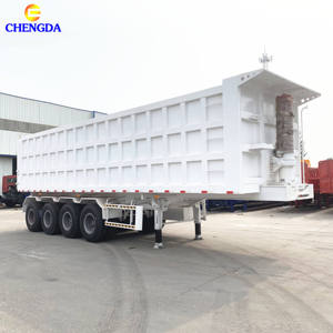 Semi-<span class=keywords><strong>remorque</strong></span> benne basculante latérale hydraulique 4 essieux robuste <span class=keywords><strong>de</strong></span> 50 à 70 tonnes à vendre - Product Image 4