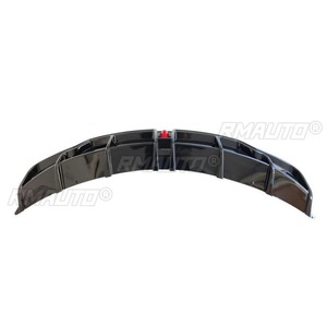 Diffuseur de pare-chocs arrière noir brillant pour Tesla Model 3 2019-2022 - Accessoire de modification automobile - Product Image 3